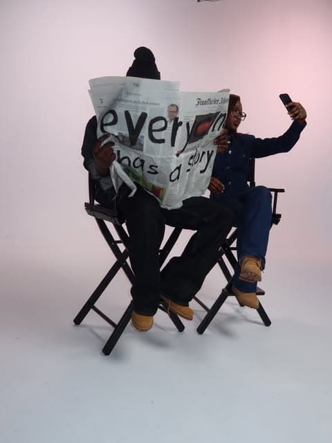Behind the scenes at the shoot